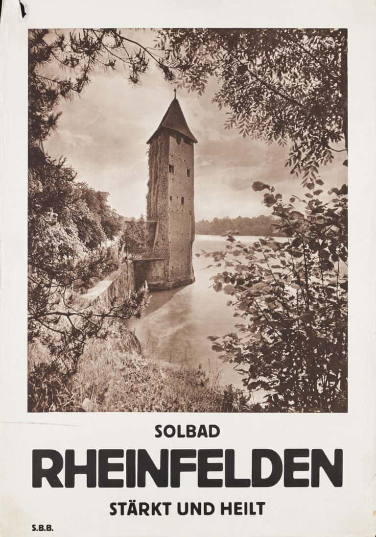 100 Jahre Thermen Schweiz -Plakat 1923 Rheinfelden Museum für Gestaltung Zürich, Plakatsammlung, ZHdK