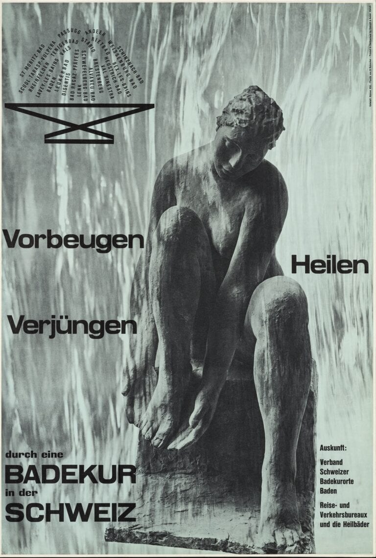 100 Jahre Thermen Schweiz - Verbandsplakat 1951 Museum für Gestaltung Zürich, Plakatsammlung, ZHdK