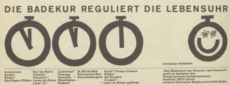 1969 VSB Inserat Badekur reguliert Lebensuhr